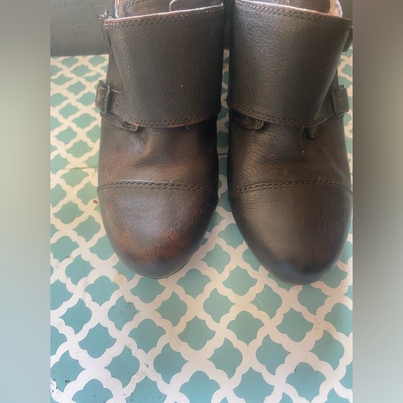 CLARKS Bendables Women's Double Monk Strap Ankle Boot Booties 12 - Picture 4 of 7